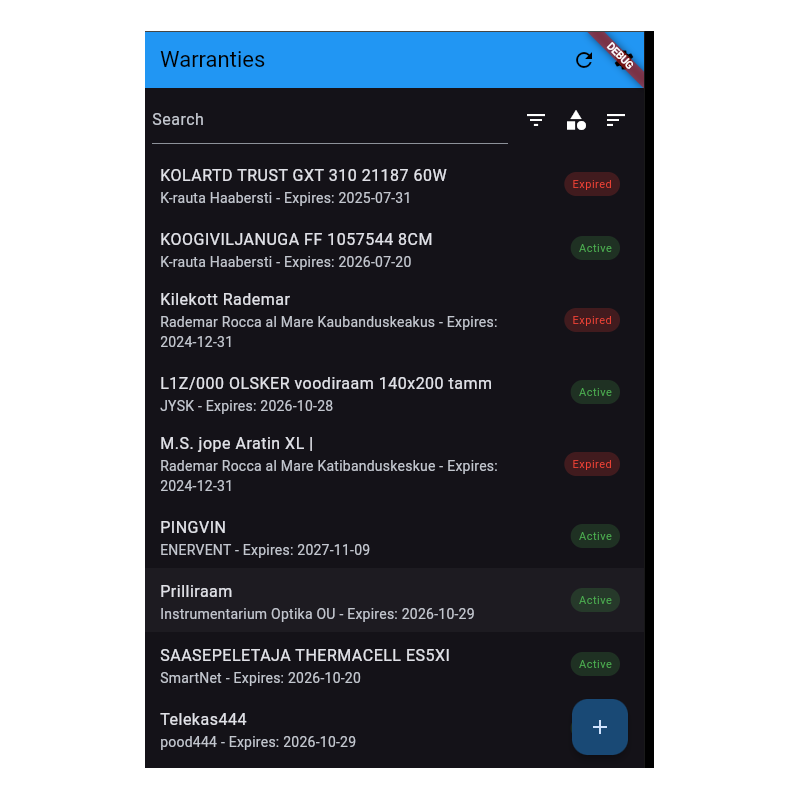 Akuu Warranty and Receipt manager