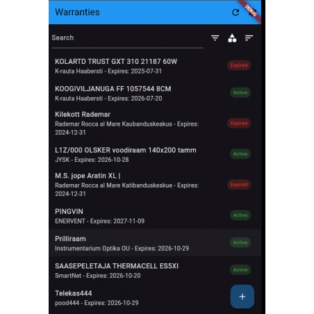 Akuu Warranty and Receipt manager